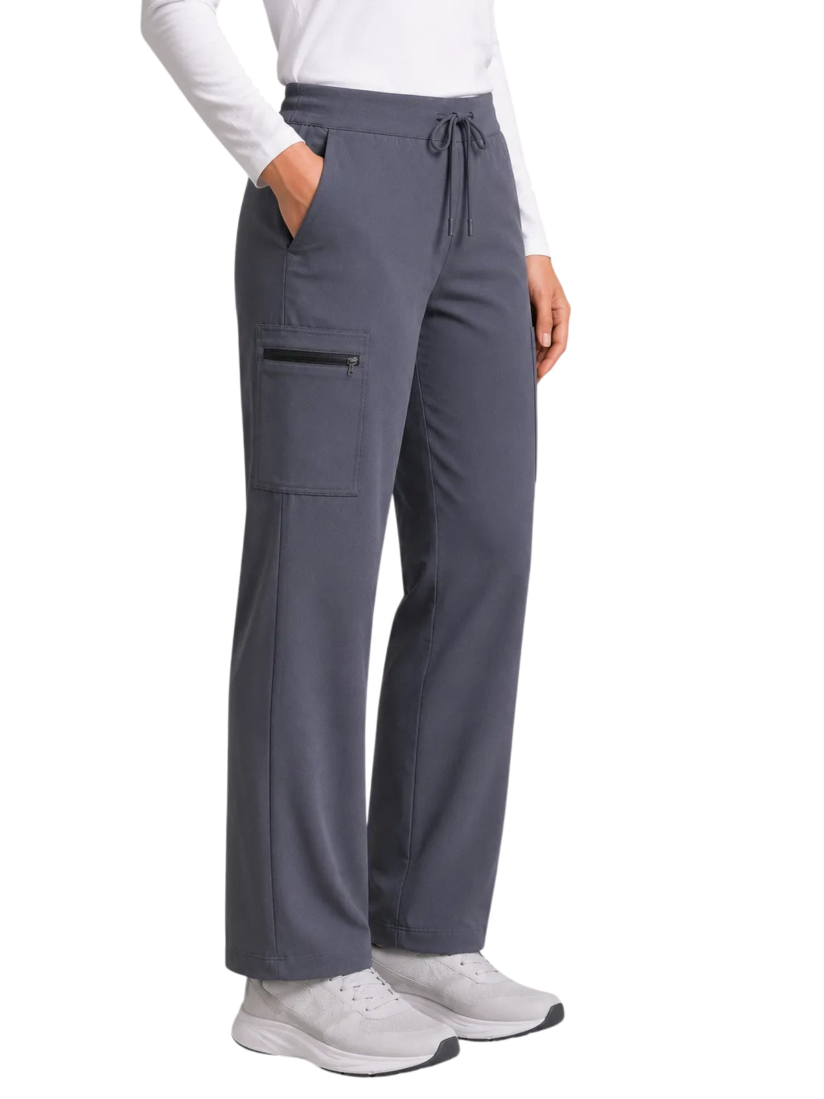 Women's Seven-Pocket Sol Cargo Scrub Pant - 2113 - Pewter