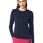 Women's Crew Neck Long Sleeve Tee - 5009 - Navy