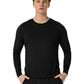 Men's Crew Neck Long Sleeve Tee - 5509 - Black