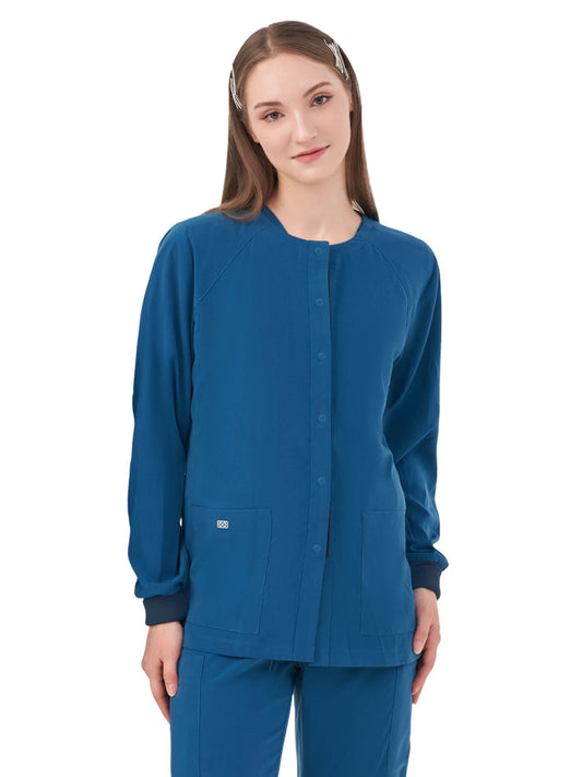 Women's Two-Pocket CELESTE Snap Front Jacket - 6048 - St. Barts