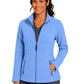 Women's Two-Pocket Bonded Fleece Full Zip Jacket - 6055 - Ceil Blue