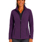 Women's Two-Pocket Bonded Fleece Full Zip Jacket - 6055 - Grape