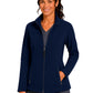 Women's Two-Pocket Bonded Fleece Full Zip Jacket - 6055 - Navy