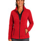 Women's Two-Pocket Bonded Fleece Full Zip Jacket - 6055 - Red