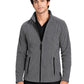 Men's Two-Pocket Bonded Fleece Full Zip Jacket - 6555 - Heather Grey