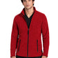 Men's Two-Pocket Bonded Fleece Full Zip Jacket - 6555 - Red