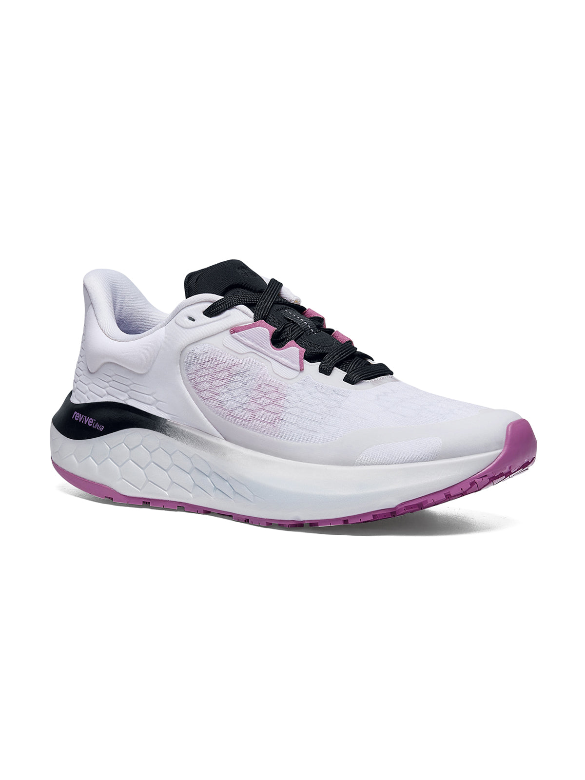 Women's Pinnacle Runner Non-Slip Lightweight Shoe - PINNACLERUNNERW - White/Purple/Black