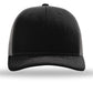 Unisex Trucker Cap - 112 - Black/ Charcoal