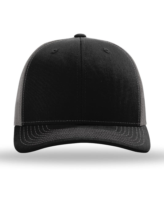 Unisex Trucker Cap - 112 - Black/ Charcoal