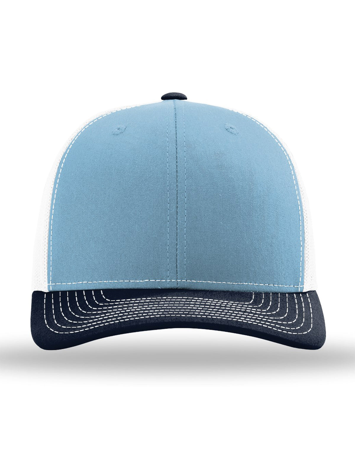 Unisex Trucker Cap - 112 - Columbia Blue/ White/ Navy