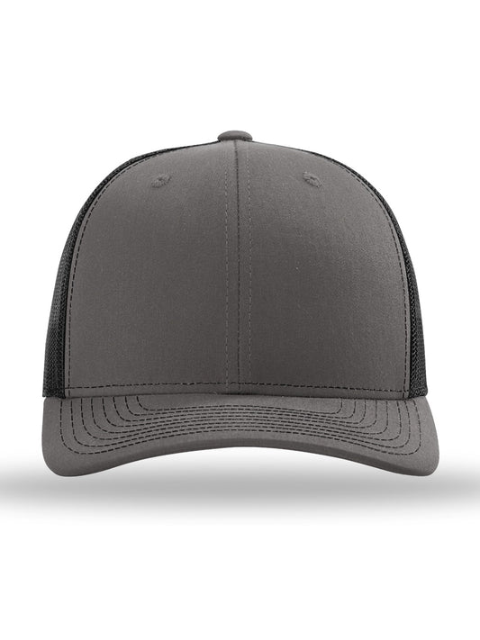 Unisex Trucker Cap - 112 - Charcoal/ Black