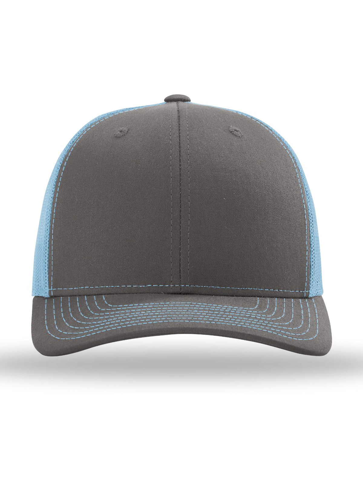 Unisex Trucker Cap - 112 - Charcoal/ Columbia Blue
