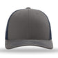 Unisex Trucker Cap - 112 - Charcoal/ Navy