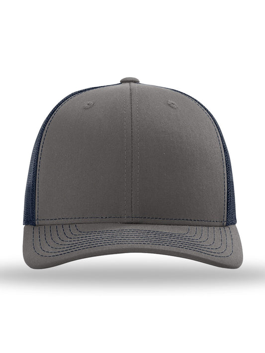 Unisex Trucker Cap - 112 - Charcoal/ Navy