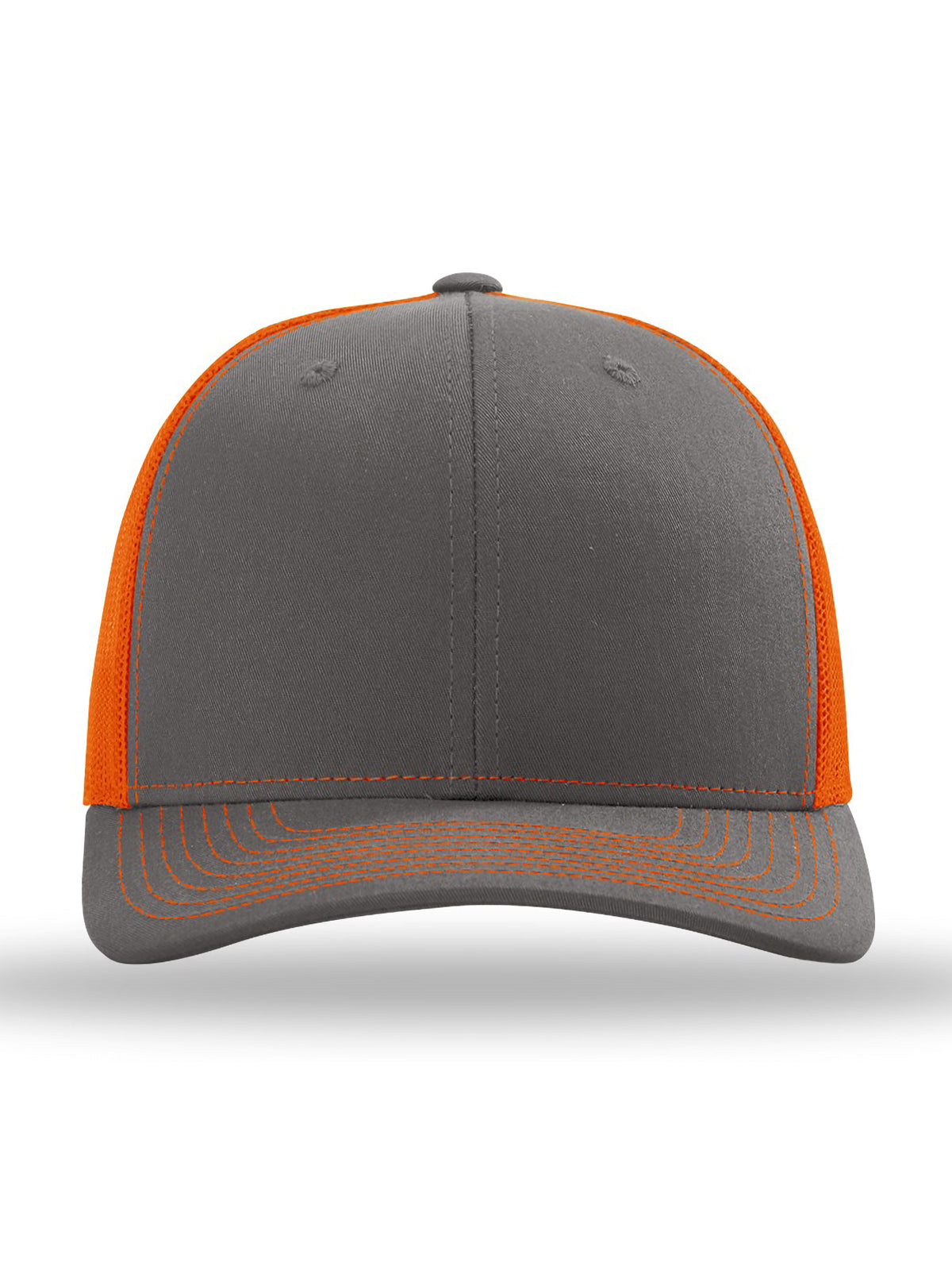 Unisex Trucker Cap - 112 - Charcoal/ Orange