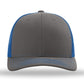 Unisex Trucker Cap - 112 - Charcoal/ Royal