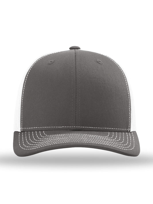 Unisex Trucker Cap - 112 - Charcoal/ White