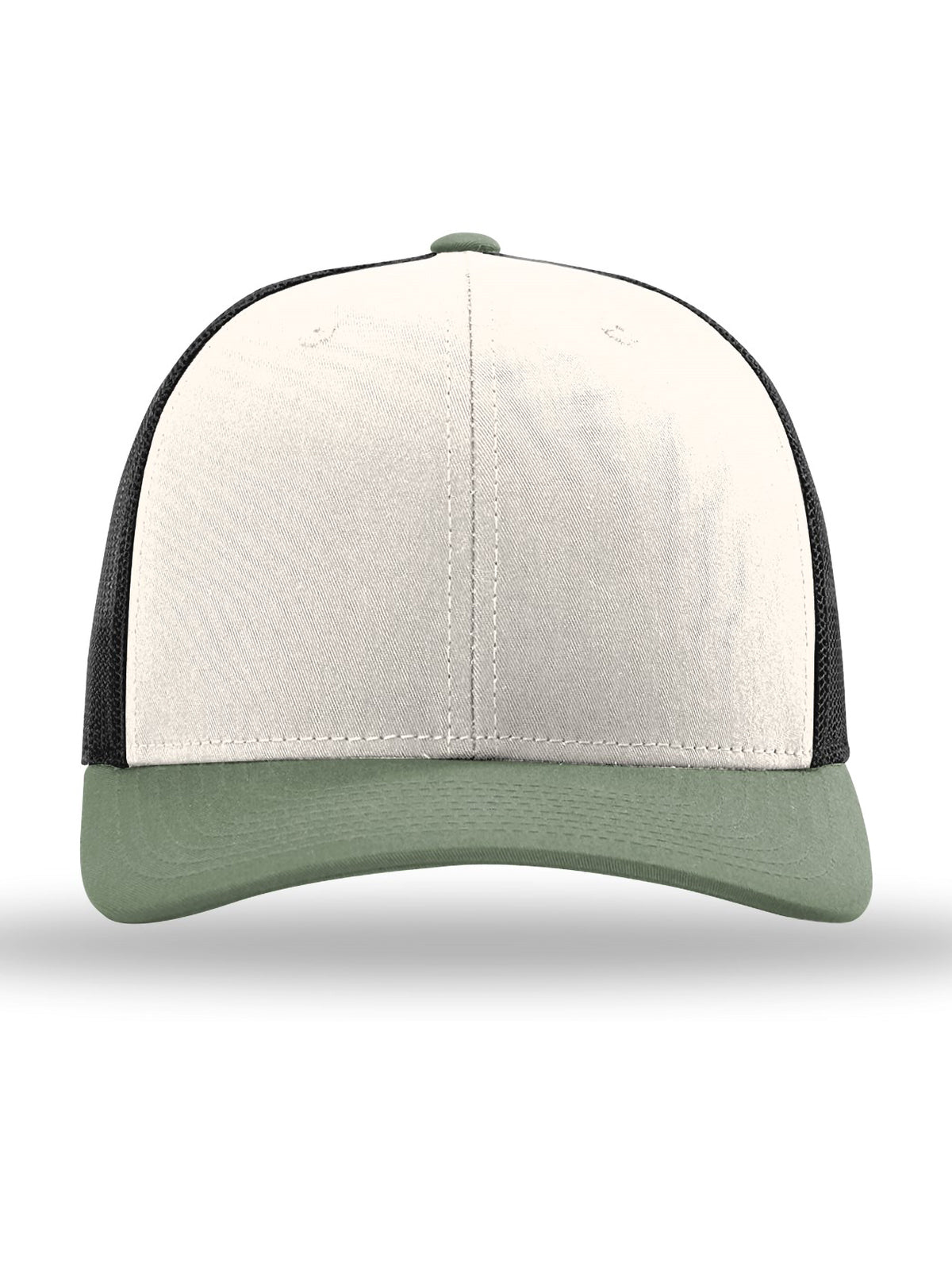 Unisex Trucker Cap - 112 - Cream/ Black/ Loden