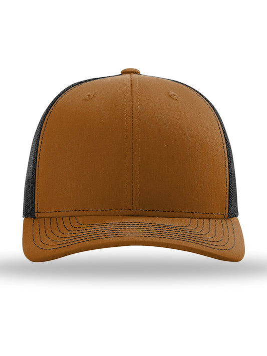 Unisex Trucker Cap - 112 - Caramel/ Black