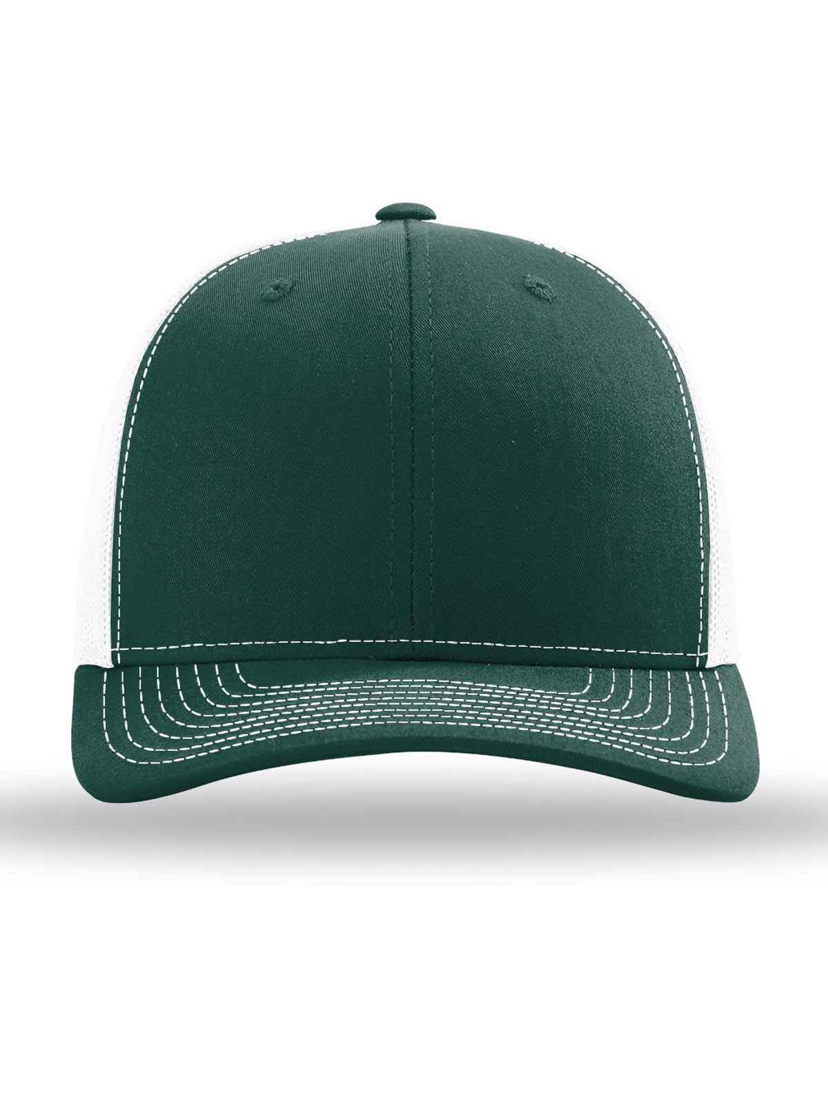 Unisex Trucker Cap - 112 - Dark Green/ White