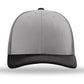Unisex Trucker Cap - 112 - Grey/ Charcoal/ Black