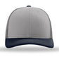 Unisex Trucker Cap - 112 - Grey/ Charcoal/ Navy