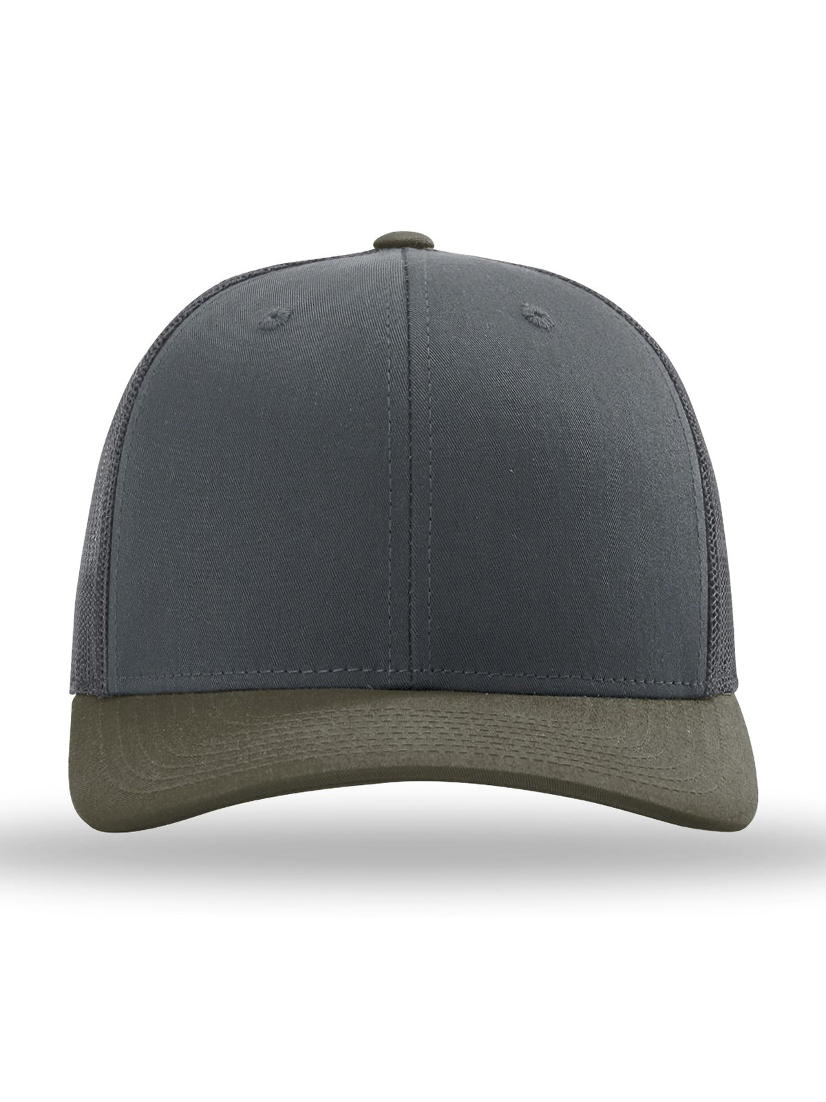 Unisex Trucker Cap - 112 - Gunmetal/ Gunmetal/ Chocolate Chip