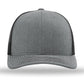 Unisex Trucker Cap - 112 - Heather Grey/ Black
