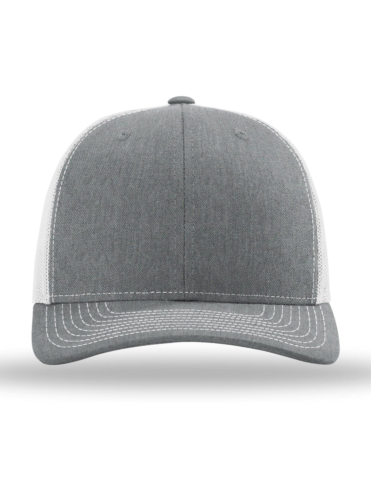Unisex Trucker Cap - 112 - Heather Grey/ Light Grey