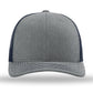 Unisex Trucker Cap - 112 - Heather Grey/ Navy
