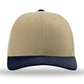 Unisex Trucker Cap - 112 - Khaki/ Khaki/ Navy