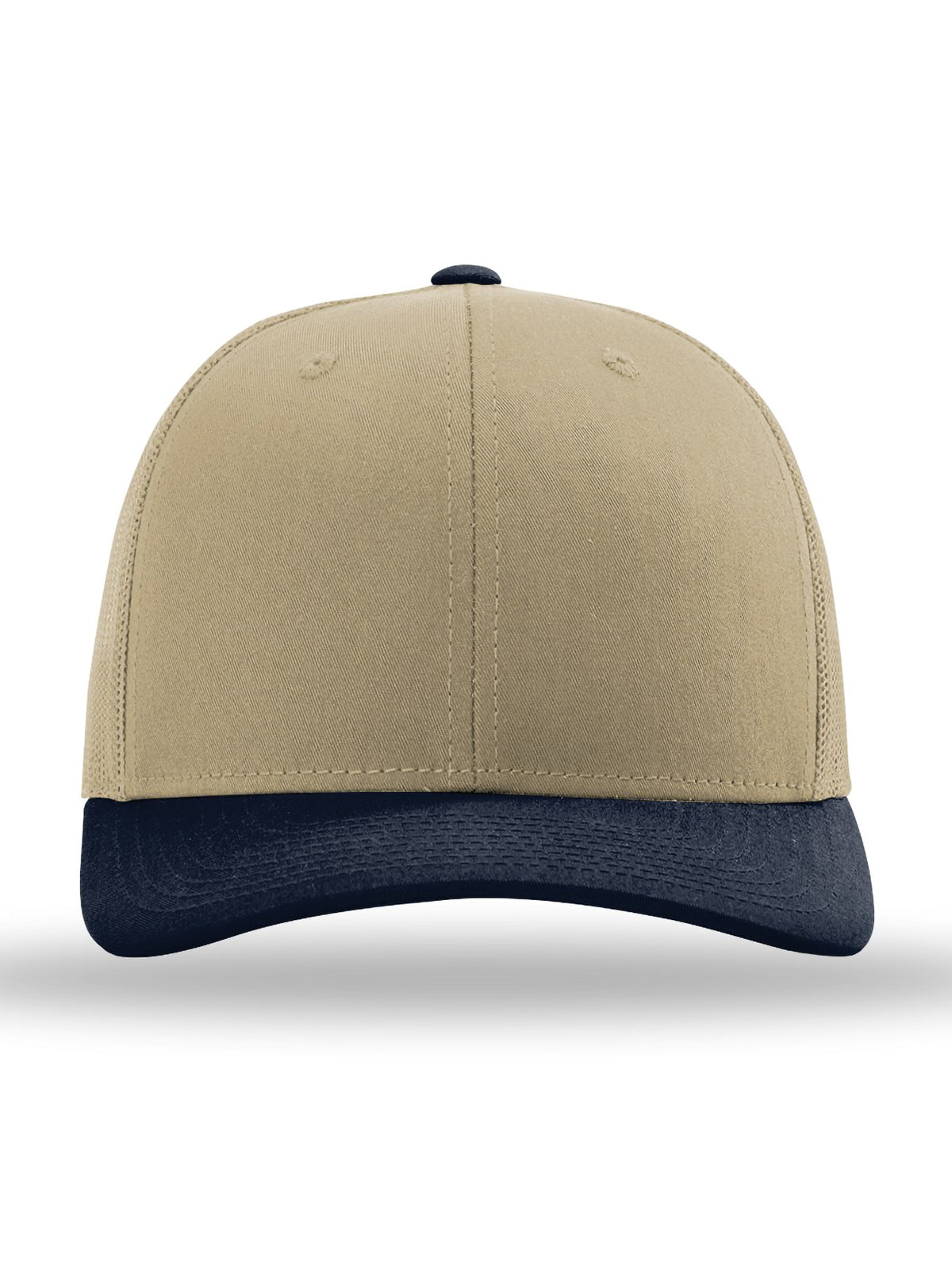 Unisex Trucker Cap - 112 - Khaki/ Khaki/ Navy
