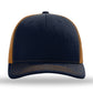Unisex Trucker Cap - 112 - Navy/ Caramel