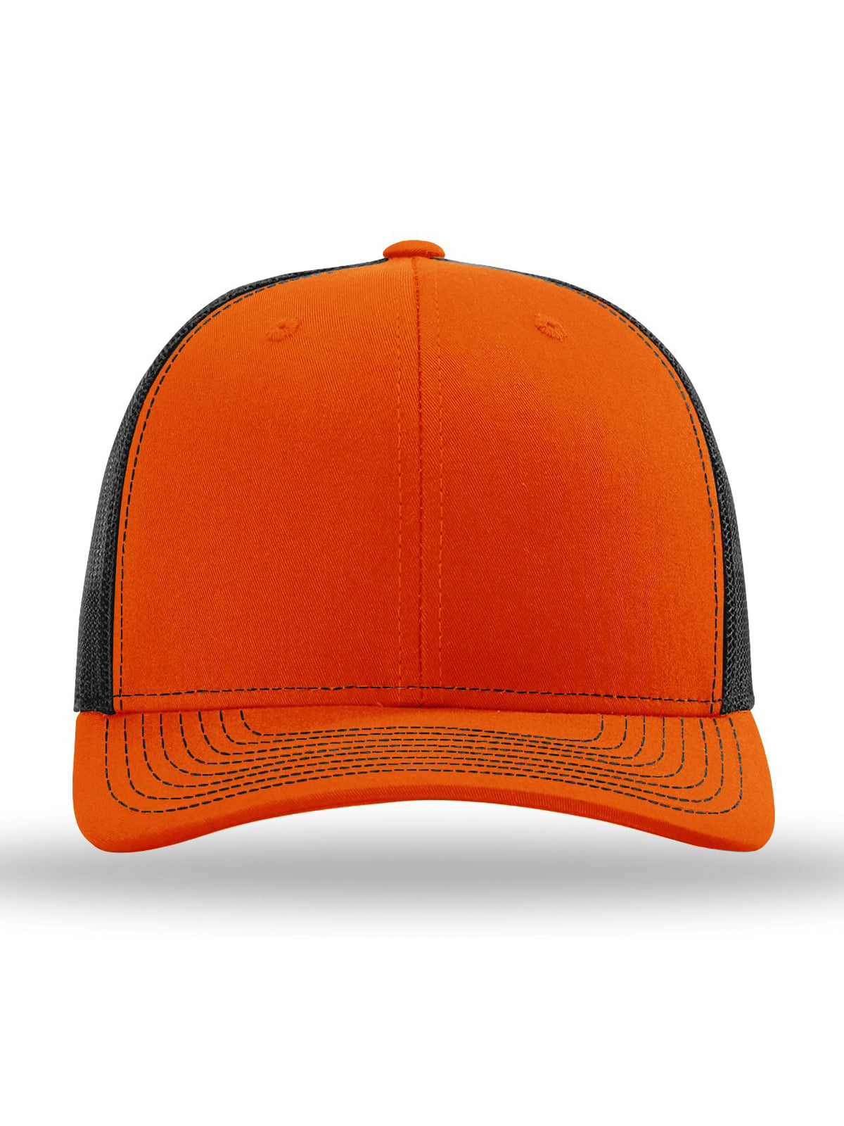 Unisex Trucker Cap - 112 - Orange/ Black