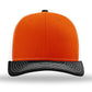 Unisex Trucker Cap - 112 - Orange/ White/ Black