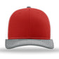 Unisex Trucker Cap - 112 - Red/ White/ Heather Grey