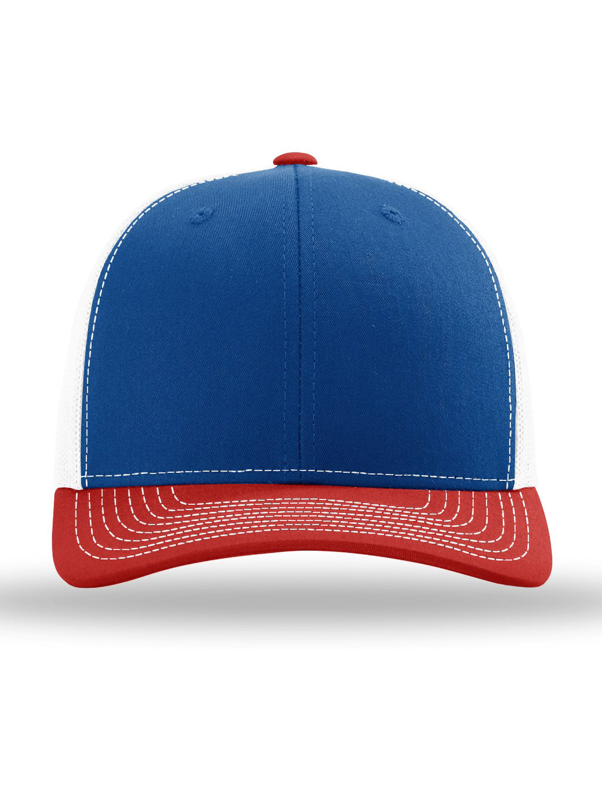 Unisex Trucker Cap - 112 - Royal/ White/ Red