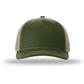 Unisex Five-Panel Trucker Cap - 112FP - Army Olive/Tan