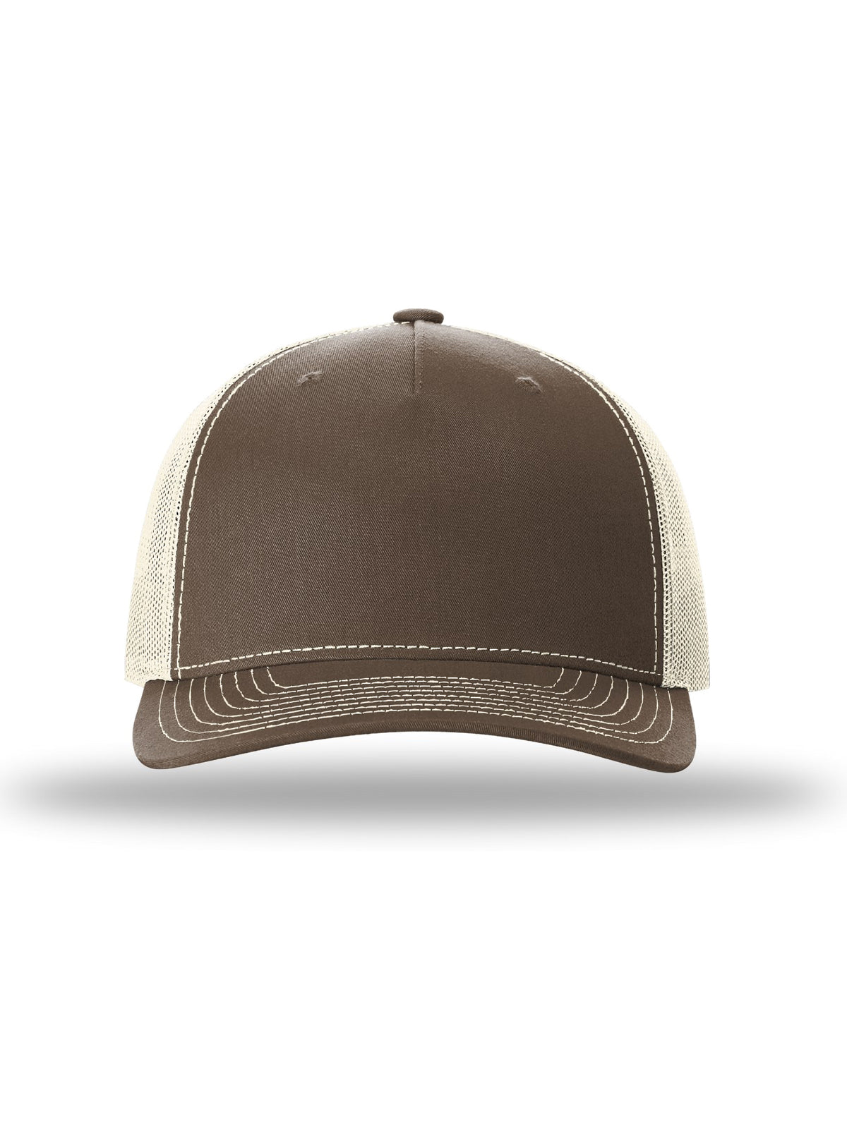 Unisex Five-Panel Trucker Cap - 112FP - Chocolate Chip/Birch