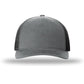 Unisex Five-Panel Trucker Cap - 112FP - Heather Grey/Black