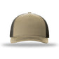 Unisex Five-Panel Trucker Cap - 112FP - Khaki/Coffee