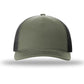 Unisex Five-Panel Trucker Cap - 112FP - Loden/Black