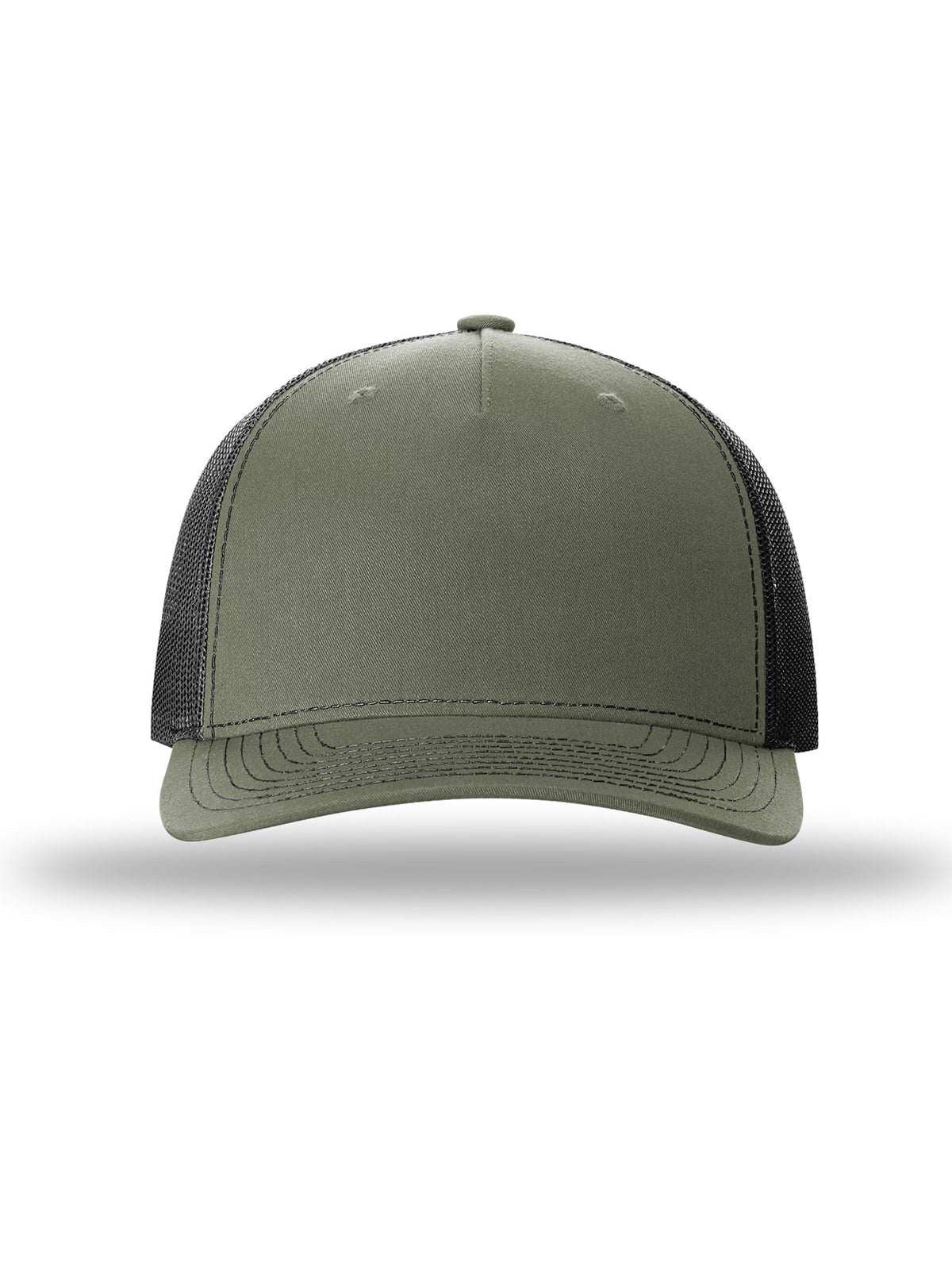 Unisex Five-Panel Trucker Cap - 112FP - Loden/Black