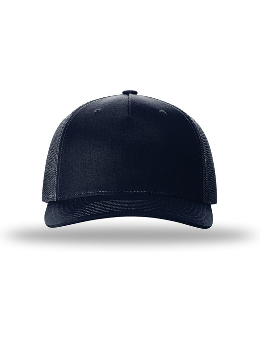 Unisex Five-Panel Trucker Cap - 112FP - Navy