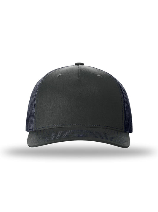 Unisex Five-Panel Trucker Cap - 112FP - Ombre Blue/Navy