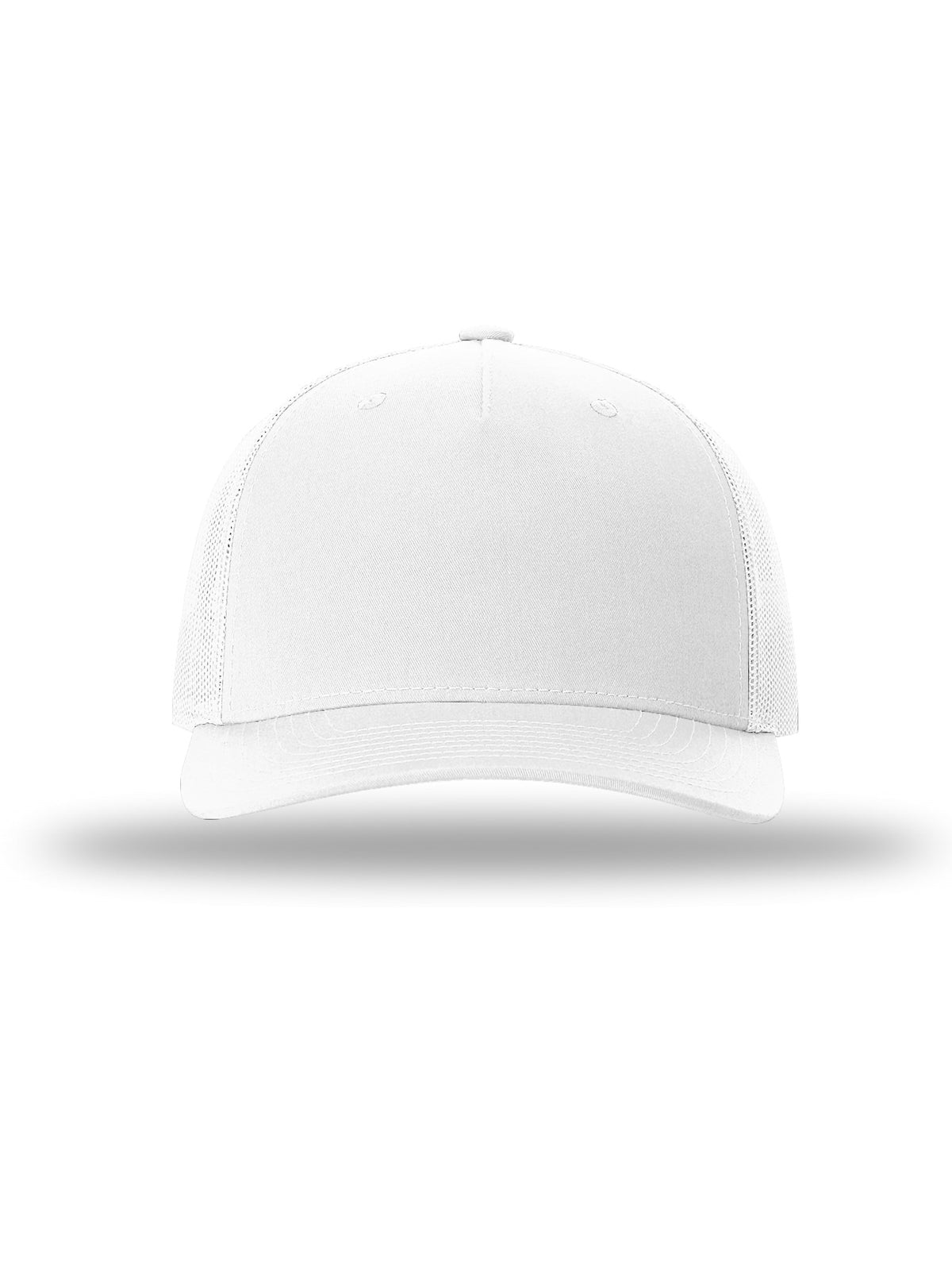 Unisex Five-Panel Trucker Cap - 112FP - White