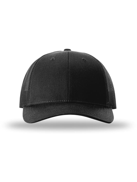 Unisex Low Pro Trucker Cap - 115 - Black