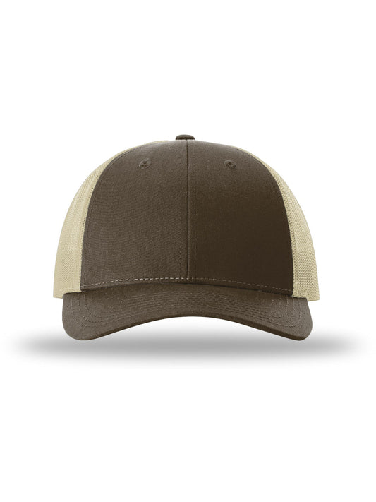 Unisex Low Pro Trucker Cap - 115 - Brown/Khaki