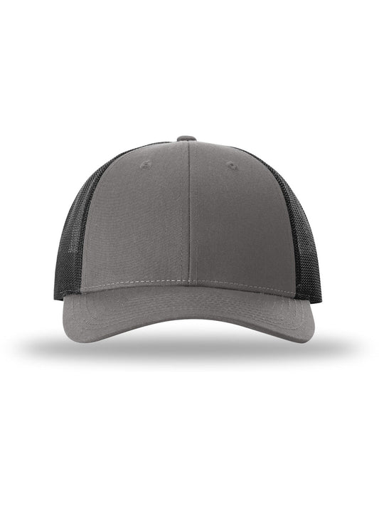 Unisex Low Pro Trucker Cap - 115 - Charcoal/Black