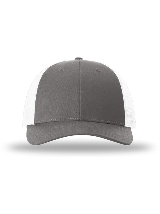 Unisex Low Pro Trucker Cap - 115 - Charcoal/White